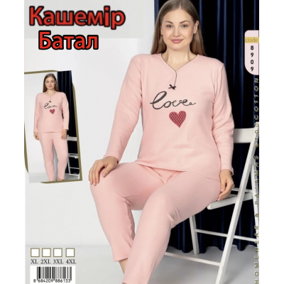 Пижама интерлок-кашемир. Размер XL-4XL (50-56), расцветки в ассорт. Турция