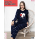 Пижама тёплая махровая + флис. Размер M,L,XL (44-50) расцветки в ассорт. Турция
