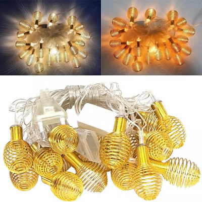 Гирлянда Пружина Золото LED 20 2,1м, 113054