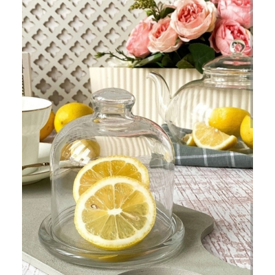 Стеклянная ёмкость для хранения лимона