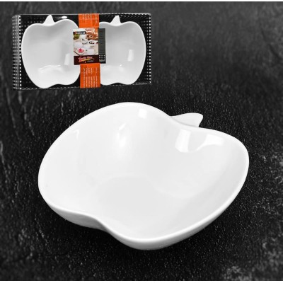 Набор керамических салатников в форме яблока(2шт) 32*17,5см Набор керамических салатников в форме яблока(2шт) 32*17,5см