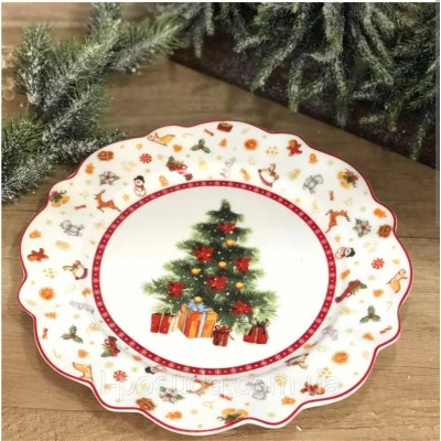 Фарфоровая десертная тарелка(27,5см) Праздничный Флер