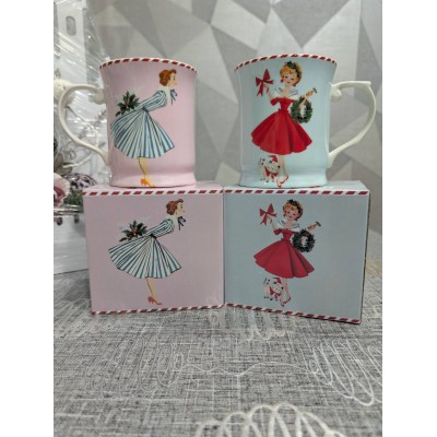 Фарфоровая чашка (400мл) Леди производство Lefard 