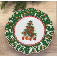 Фарфоровая десертная тарелка(20,5см) Праздничный Флер