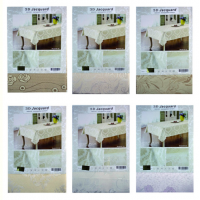 СКАТЕРТЬ ТКАНЕВАЯ С ЖАККАРДОВЫМ УЗОРОМ 3D ОДНОТОННАЯ 120*150