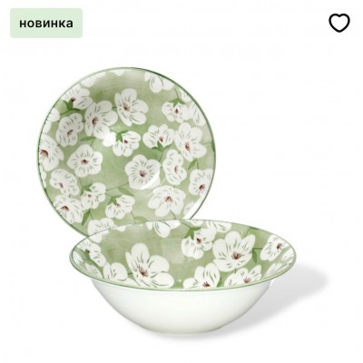 Керамическая суповая тарелка Яблоневый цвет Керамическая суповая тарелка Яблоневый цвет