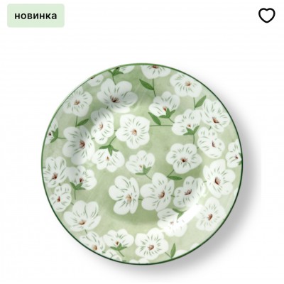 Керамическая тарелка(21см) Яблоневый цвет Керамическая тарелка(21см) Яблоневый цвет