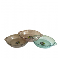 Разнос круглый из PET-пластика, размером (30*26*6,5) см, А-43