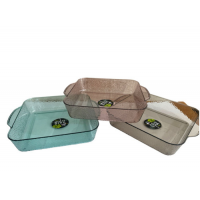 Разнос квадратный из PET-пластика, размером (25*25*6) см, А-50