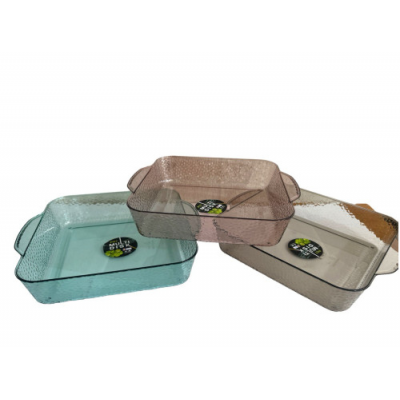 Разнос квадратный из PET-пластика, размером (25*25*6) см, А-50