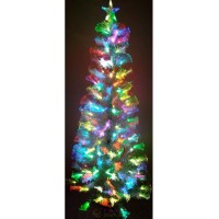 Ель Блестяще-белая 0,9 м оптоволоконная светодиодная