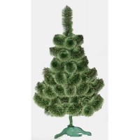 Сосна искусственная Распушонка 0.9 м (зеленая, светло-зелёная, с белыми концами) Украина