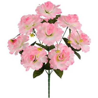 Искусственные цветы букет роза кучерявая 9-ка, 55см