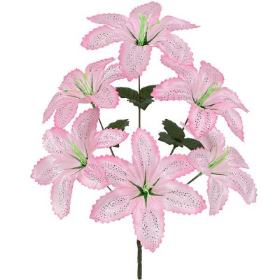 Искусственные цветы букет Лилии атлас, 38см Искусственные цветы букет Лилии атлас, 38см