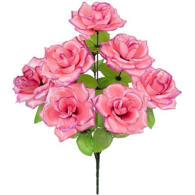 Искусственные цветы букет чайных роз 8-ка, 46см