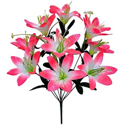 Искусственные цветы букет лилии атласные, 47см
