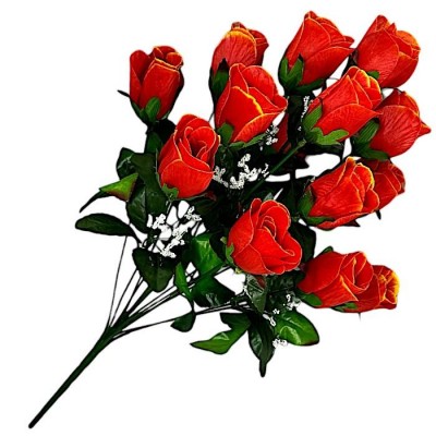 Искусственные цветы букет бутон розы Кашка, 57см