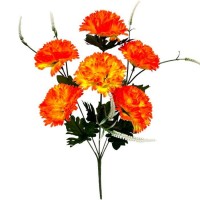 Искусственные цветы букет гвоздик, 50см