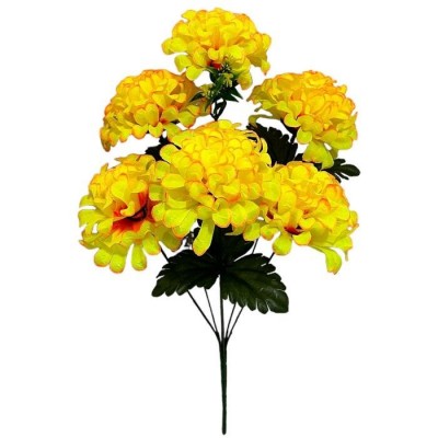 Искусственные цветы букет хризантемы, 50см
