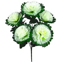 Искусственные цветы букет гвоздики шары, 50см
