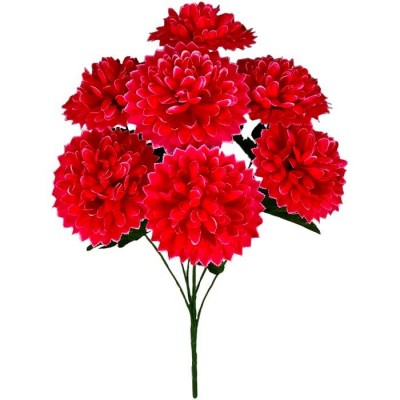 Искусственные цветы букет хризантема 7-ка цветная, 61см