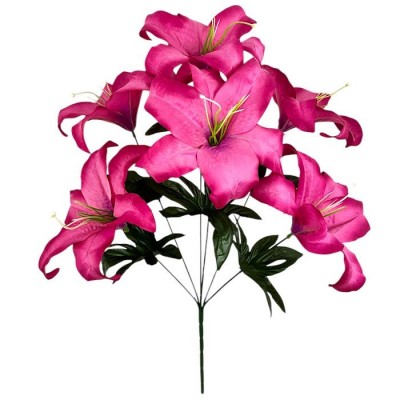 Искусственные цветы букет лилий крупных, 58см Искусственные цветы букет лилий крупных, 58см