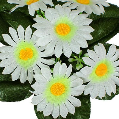 Искусственные цветы букет заливка ромашка белая, 21см