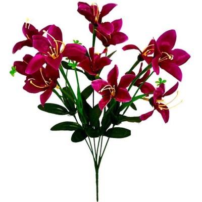 Искусственные цветы букет лилейник, 39см