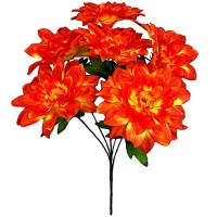 Искусственные цветы букет георгины XL, 57см