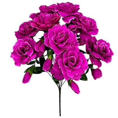 Искусственные цветы букет розы Зефир, 55см