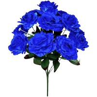 Искусственные цветы букет роза-камелия, 58см