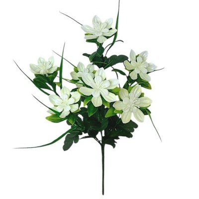 Искусственные цветы букет жасмин пластиковый, 40см Искусственные цветы букет жасмин пластиковый, 40см