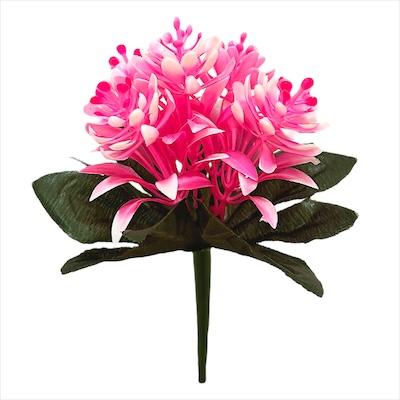 Искусственные цветы букет бордюрный пластиковый пион-шишка, 18см Искусственные цветы букет бордюрный пластиковый пион-шишка, 18см