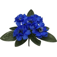 Искусственные цветы букет васильки заливка, 16см