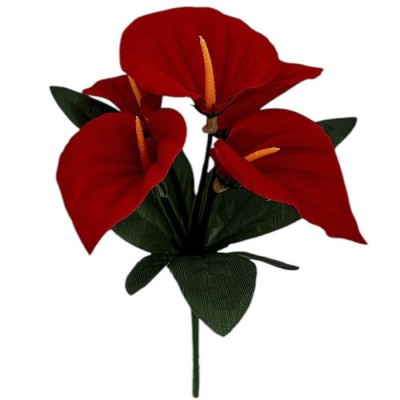 Искусственные цветы букет борюрные каллы Бархат, 21см Искусственные цветы букет борюрные каллы Бархат, 21см