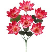 Искусственные цветы букет лотосы, 36см