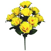 Искусственные цветы букет роза 9-ка, 41см