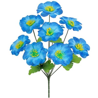 Искусственные цветы букет васильков 9-ка, 39см