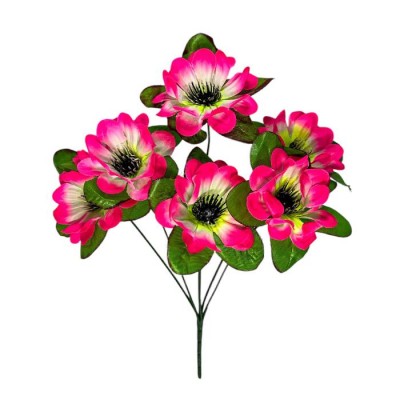 Искусственные цветы букет крокусы с зеленой подставкой, 35см Искусственные цветы букет крокусы с зеленой подставкой, 35см