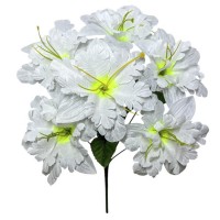 Искусственные цветы букет ирисы, 37см