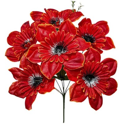 Искусственные цветы букет клематисы, 38см