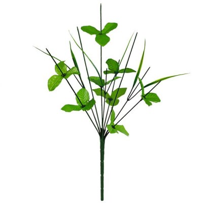 Нога букетная 9-ка с травкой, 46см