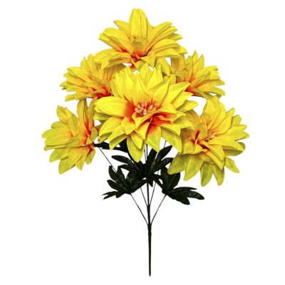 Искусственные цветы букет большие георгины Ананас, 85см Искусственные цветы букет большие георгины Ананас, 85см