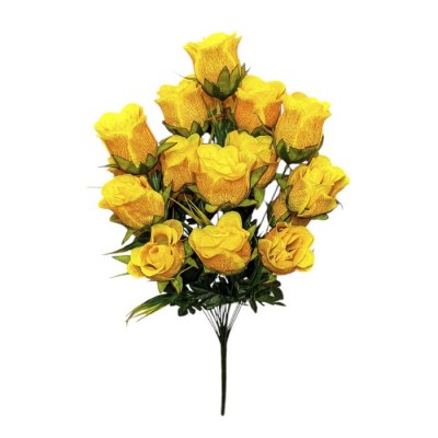 Искусственные цветы букет 18 бутонов роз Паутинка, 70см Искусственные цветы букет 18 бутонов роз Паутинка, 70см