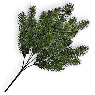 Елочная ветка искусственная 25 лапок, 38см Елочная ветка искусственная 25 лапок, 38см