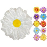 Ромашка атласная, 7,5см (в уп. 100 шт)