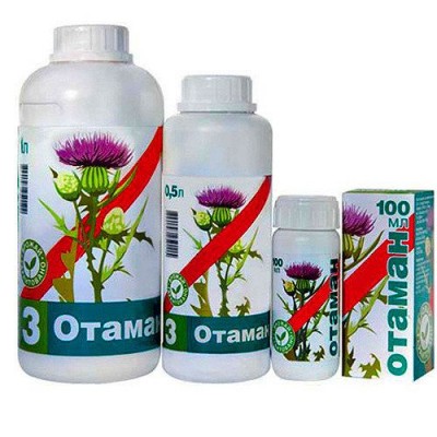 Гербицид Отаман 500МЛ. для уничтожения сорняков
