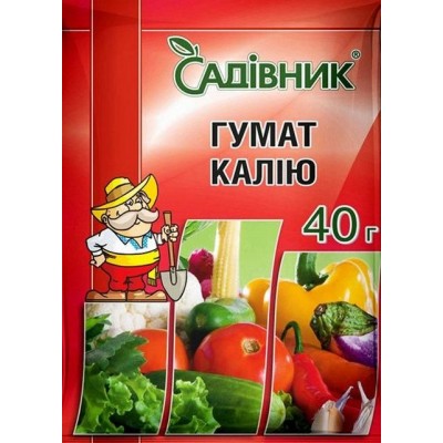 Удобрение Гумат Калия, 40 г Удобрение Гумат Калия, 40 г