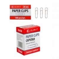 Скріпка метал 28мм кругла С S328