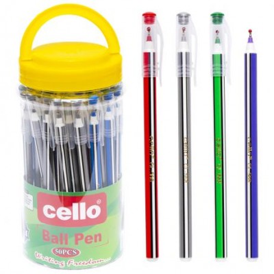 Ручка масляна Cello CL568 PVC синя